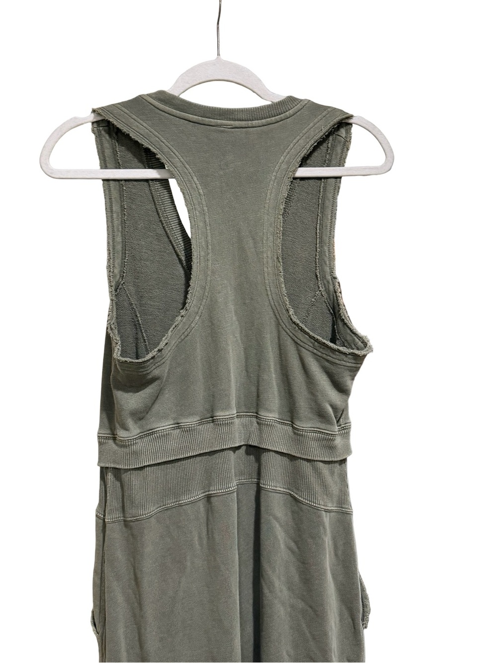 🌿 Daily Practice by Anthropologie Oros Green Sleeveless Jumpsuit Size S - Picture 6 of 13